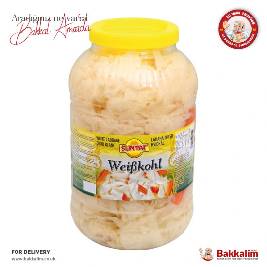 Suntat Pickled White Cabbage 3000 ml SAMA FOODS ENFIELD UK