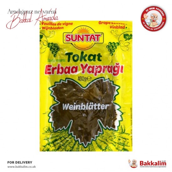 Suntat Tokat Erbaa Grape Leaves 400 G SAMA FOODS ENFIELD UK