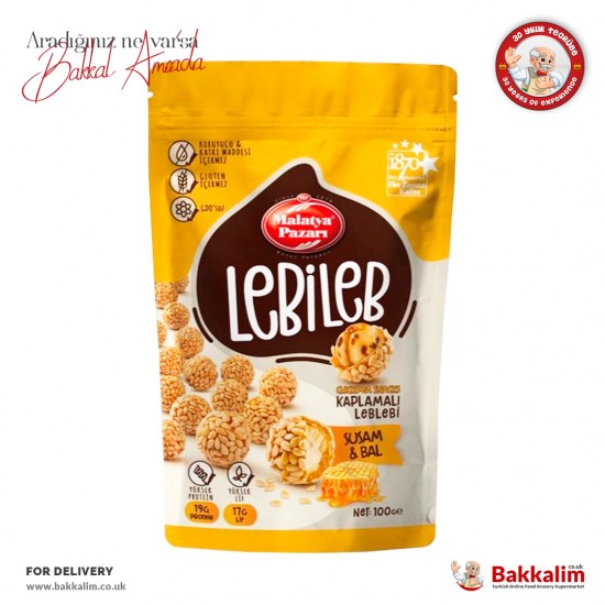 Malatya Pazari Lebileb Sesame and Honey Coated Chickpeas 150 G SAMA FOODS ENFIELD UK