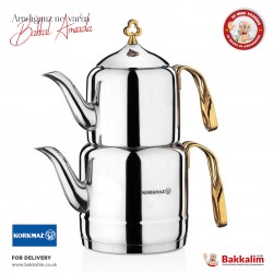 Korkmaz Cintemani Gold 2 lt Tea Pot Set A212