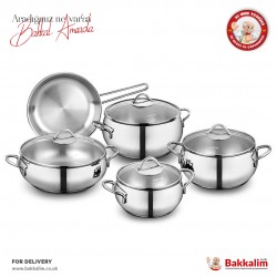 Korkmaz Tombik 9 Pcs Cookware Set A1800