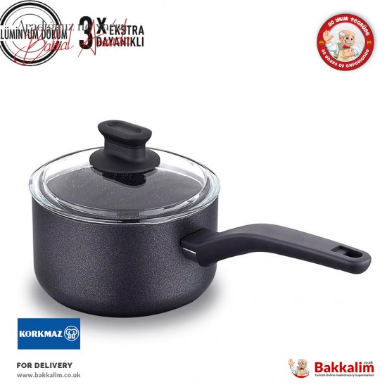 Korkmaz Lina  18x9 cm Black Sauce Cookware A2870 SAMA FOODS ENFIELD UK