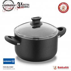 Korkmaz Lina 22x11 cm Black Cookware A2872