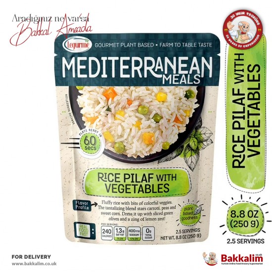Legurme Sebzeli Pirinç Pilavı Yemeye Hazır 250 Gr