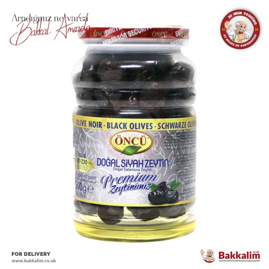 Oncu 2XL XL Natural Black Olives 500 G