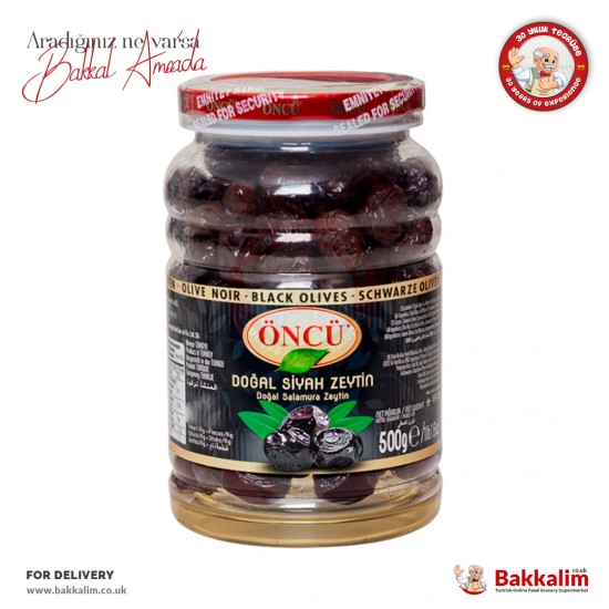 Oncu 2XL XL Natural Black Olives 500 G