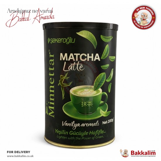Şekeroğlu Minnettar Matcha Latte Vanilya Aromalı 200 Gr