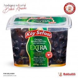 Köy Sefası Extra Yağlı Doğal Siyah Zeytin 600 Gr