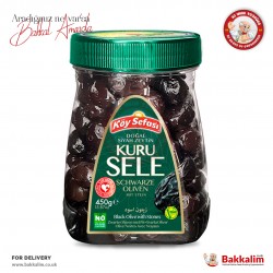 Köy Sefası Gemlik Kuru Sele Siyah Zeytin 450 Gr