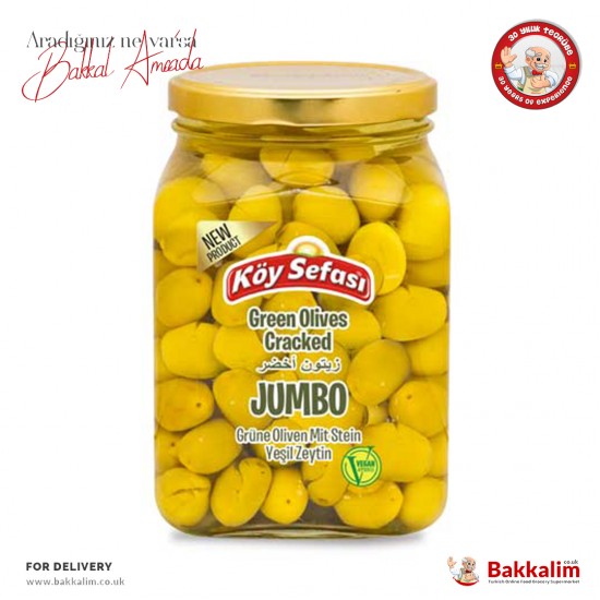 Köy Sefası Jumbo Kırma Yeşil Zeytin 900 Gr