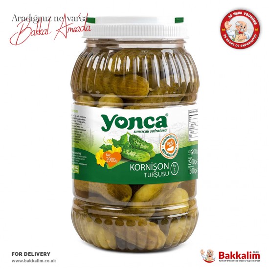 Yonca Gherkins Pickled N2900 G SAMA FOODS ENFIELD UK