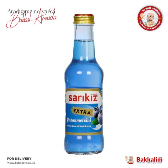 Sarikiz Extra Blueberry Flavored Sparkling Mineral Drink 200 ml SAMA FOODS ENFIELD UK