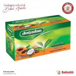 Dogadan Papaya And Coconut Green Tea Pack In 18 Bag