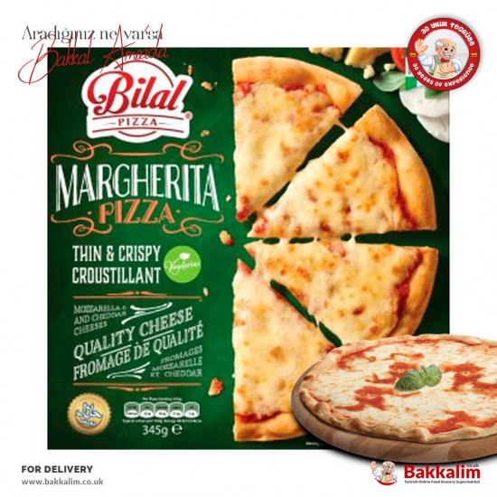 Bilal Margarita Pizza 345 Gr SAMA FOODS ENFIELD UK