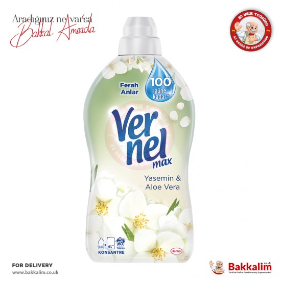 Vernel Max Yasemin Ve Aloe Vera Konsantre Çamaşır Yumuşatıcı 1440 Ml