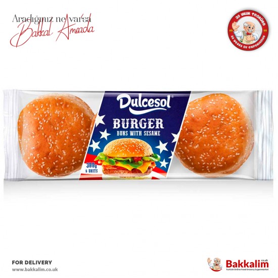 Dulcesol Burger Ekmeği 3lü Paket 300 Gr SAMA FOODS ENFIELD UK