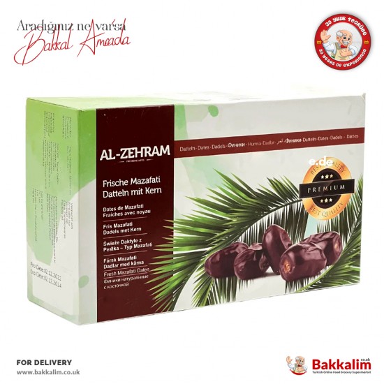 Al-Zehram Fresh Mazafati Dates 500 G SAMA FOODS ENFIELD UK