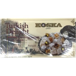 Koska Hindistan Cevizli Fındıklı Antep Fıstıklı Lokum 500gr