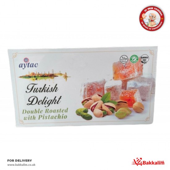 Aytac 350 Gr Double Roasted Pistachio Turkish Delight SAMA FOODS ENFIELD UK