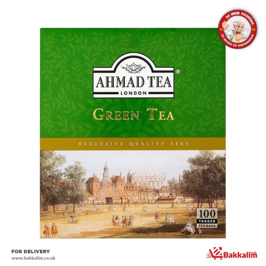 Ahmad Tea 100lü Paket Yeşil Çay SAMA FOODS ENFIELD UK