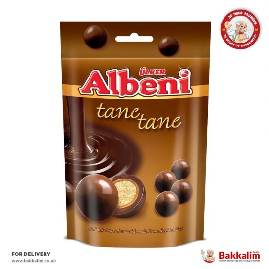 Albeni 67 Gr Tane Tane Karamel Aromalı Sütlü Çikolata SAMA FOODS ENFIELD UK