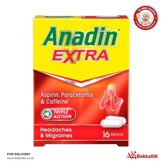 Anadin 12 Adet Extra Aspirin Paracetemol SAMA FOODS ENFIELD UK