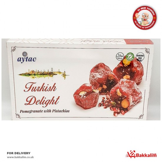 Aytac 350 Gr Turkish Delight Pomegranate With Pistachio SAMA FOODS ENFIELD UK