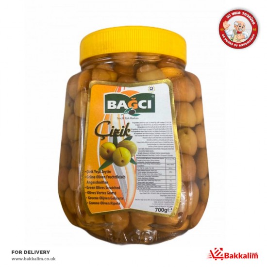 Bagci 700 Gr Scratched Green Olives SAMA FOODS ENFIELD UK