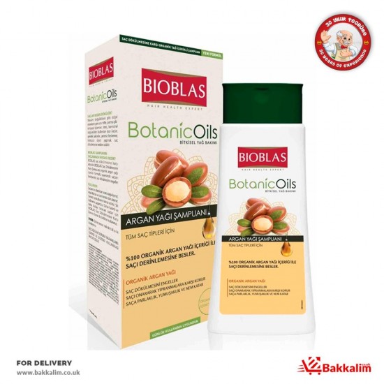 Bioblas  360ml Argan Yağı Özlü Şampuan SAMA FOODS ENFIELD UK