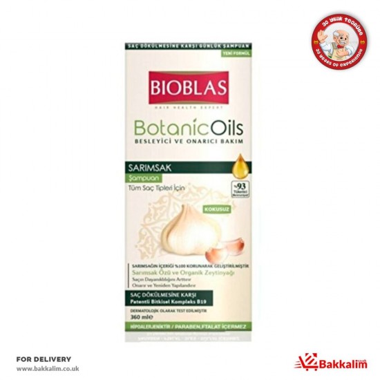 Bioblas 360ml Garlic Shampoo SAMA FOODS ENFIELD UK