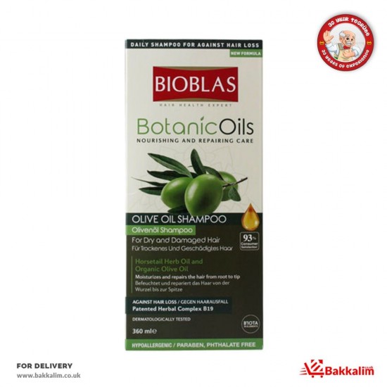 Bioblas 360ml Olive Oil Shampoo SAMA FOODS ENFIELD UK