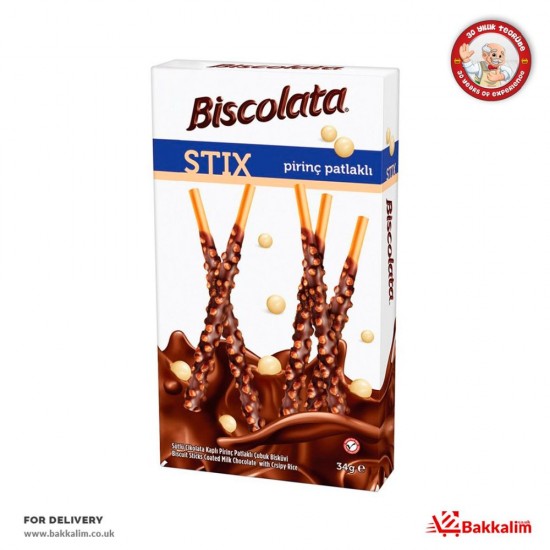 Biscolata 34 Gr Bisküvi Çıtır Pirinçli Kaplamalı Sütlü Çikolata SAMA FOODS ENFIELD UK