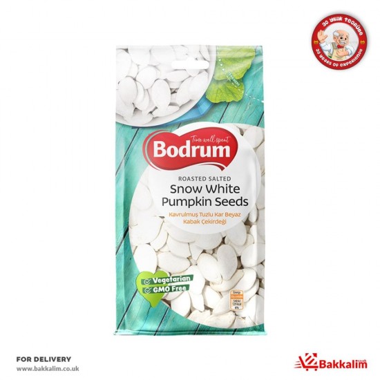 Bodrum 200 Gr Roasted Salted Snow White Pumpkin Seeds SAMA FOODS ENFIELD UK