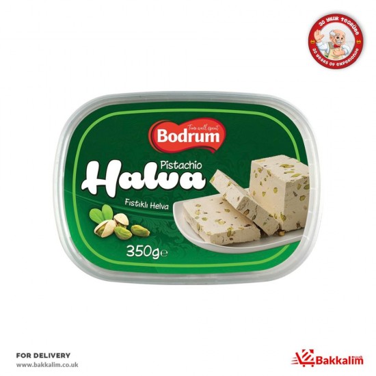 Bodrum 350 G Tahini Halva With Pistachio SAMA FOODS ENFIELD UK