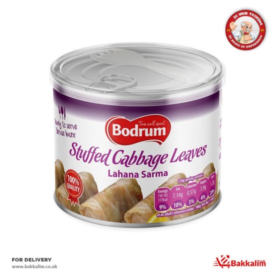 Bodrum 400 Gr Stuffed Cabbage Leaves SAMA FOODS ENFIELD UK