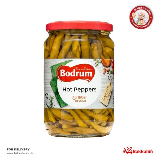 Bodrum  630 Gr Green Hot Peppers SAMA FOODS ENFIELD UK