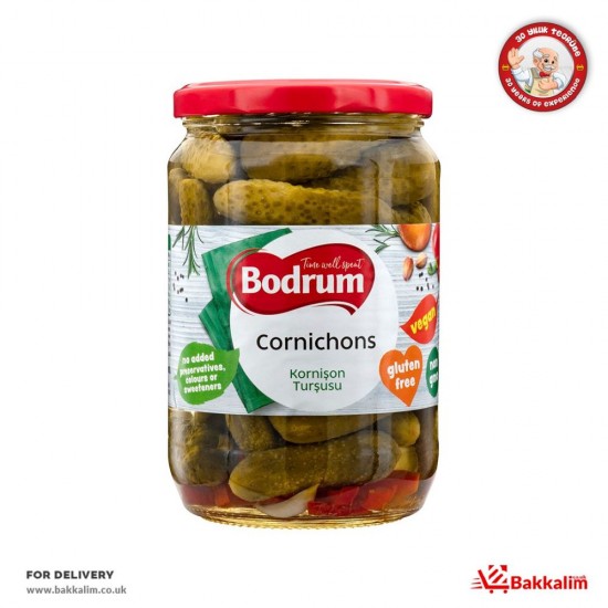 Bodrum 680 G Hot Cornichons SAMA FOODS ENFIELD UK