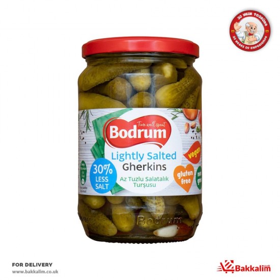 Bodrum 680 Gr Lightly Salted Cornichons SAMA FOODS ENFIELD UK