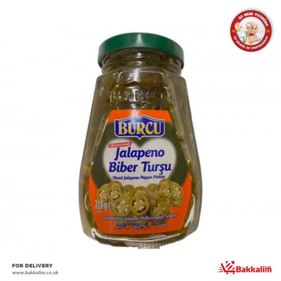 Burcu 310 Gr Jalepeno Pepper Pickles SAMA FOODS ENFIELD UK