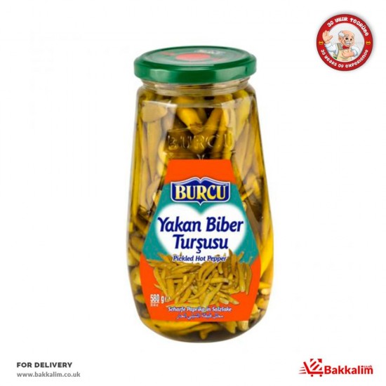 Burcu  580 Gr Pickled Hot Pepper SAMA FOODS ENFIELD UK