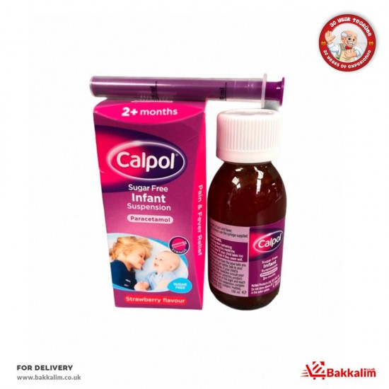 Calpol  100 Ml Paracetamol Strawberry Flavour SAMA FOODS ENFIELD UK