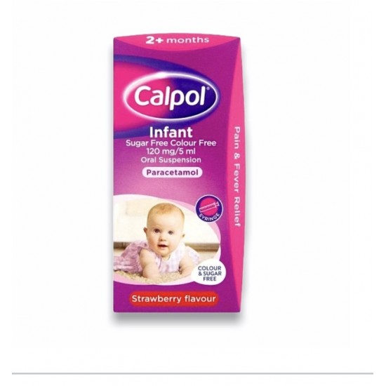 Calpol Infant Strawberry 100ml SAMA FOODS ENFIELD UK