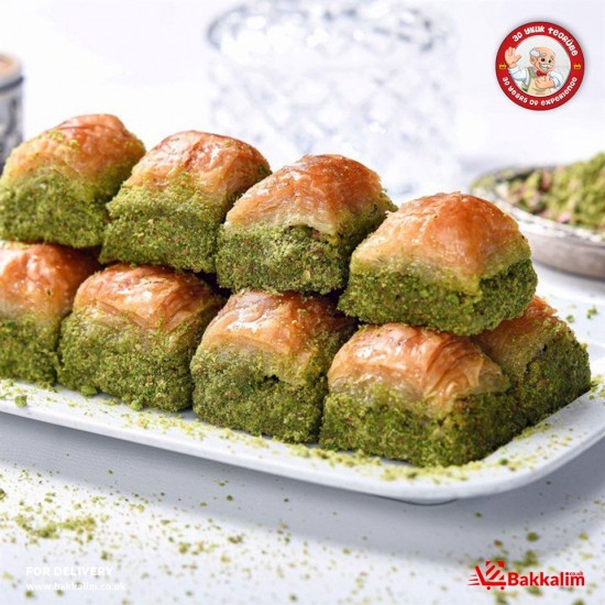 Şehri Antep 500 Gr Antep Usulü Antep Fıstıklı Kuru Baklava SAMA FOODS ENFIELD UK