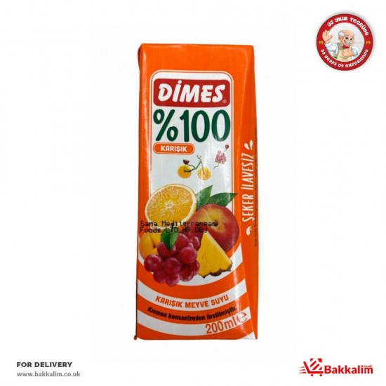 Dimes 200 Ml Karışık Meyve Suyu SAMA FOODS ENFIELD UK