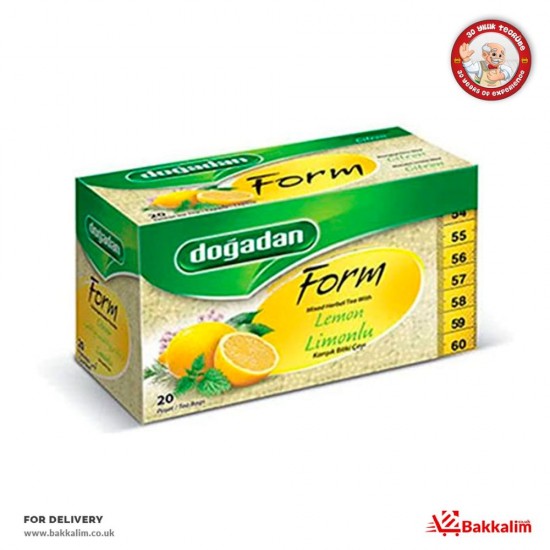 Doğadan  20 Poşet Form Limonlu Karışık Bitki çayı SAMA FOODS ENFIELD UK