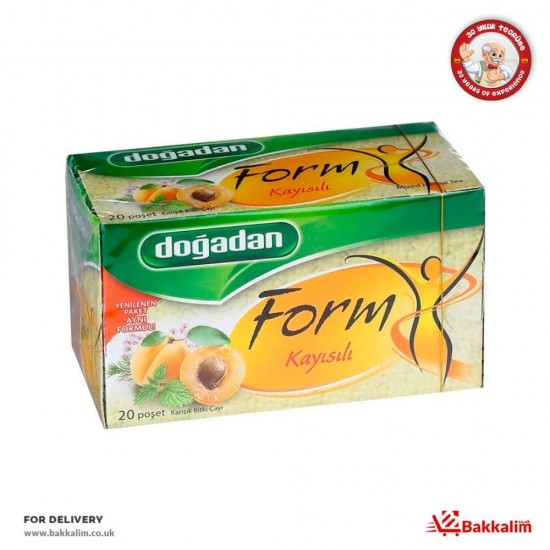 Doğadan 20 Poşet Form Kayısılı Çay SAMA FOODS ENFIELD UK