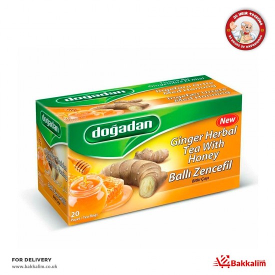 Dogadan 20 Bags Ginger Herbal Tea With Honey SAMA FOODS ENFIELD UK