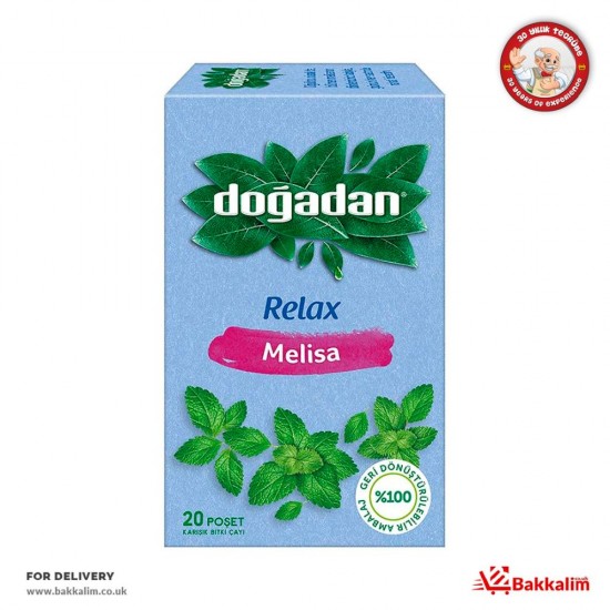 Dogadan 20 Bags Relax Melisse Tea SAMA FOODS ENFIELD UK