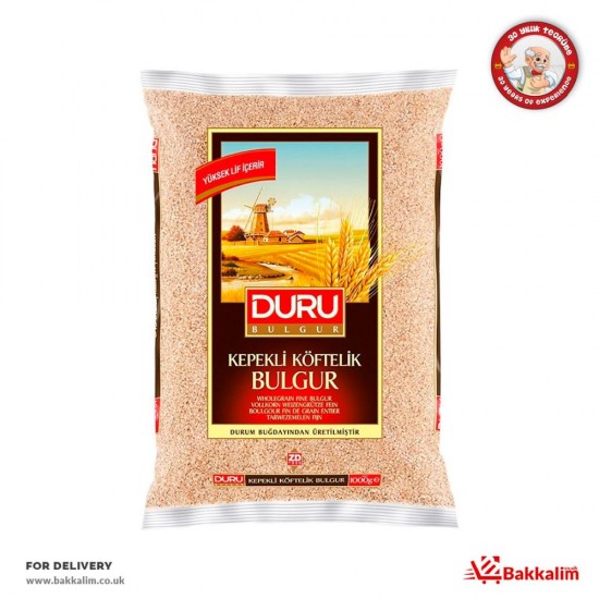 Duru 1000 Gr Kepekli (kısırlık-Köftelik) Bulgur SAMA FOODS ENFIELD UK