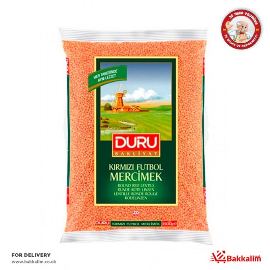 Duru 2500 Gr Round Red Lentils SAMA FOODS ENFIELD UK